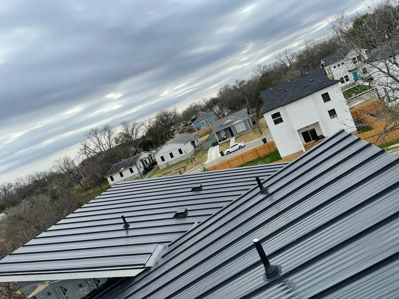 Standing seam metal roof panels with vents for Skylight Repair in Elmira